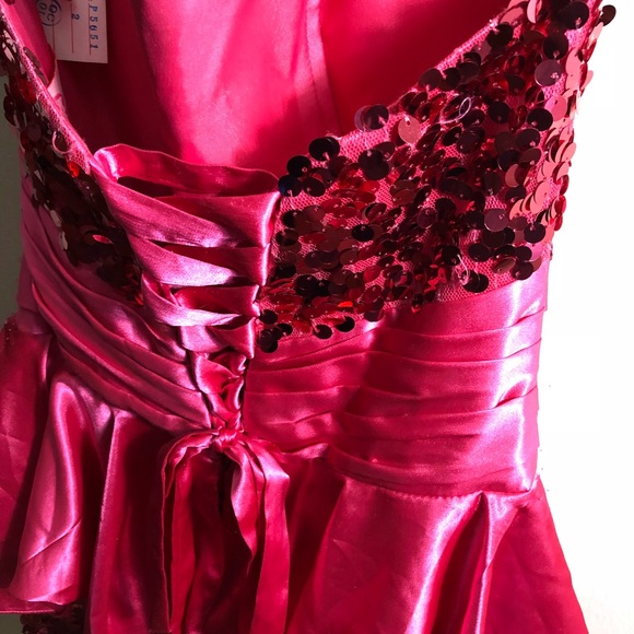 Maggie Sottero Flirty Pink Sequin Dress - Picture 5 of 6